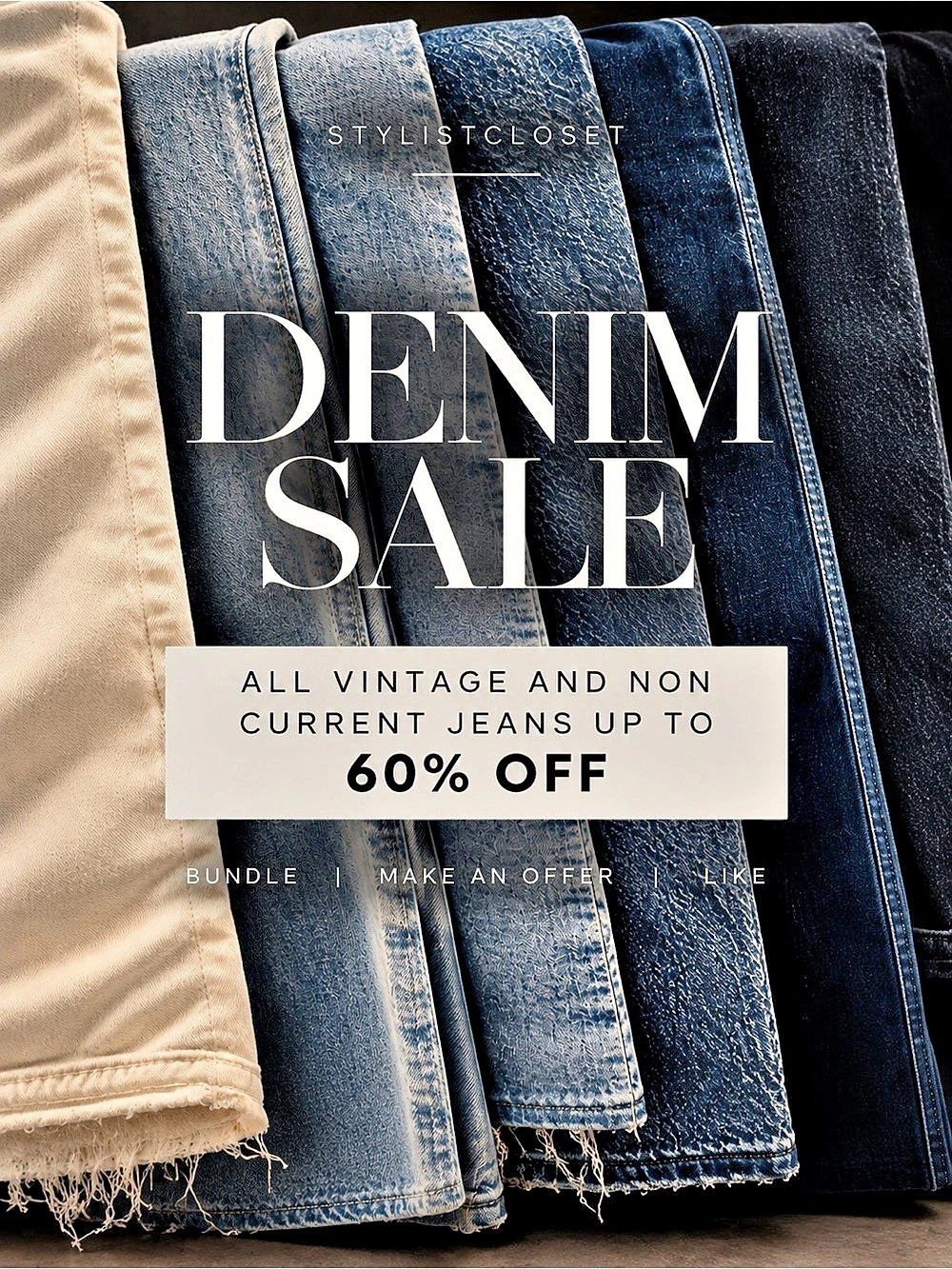 DENIM SALE UP TO 60% OFF VINTAGE AND DESIGNER DENIM S-L